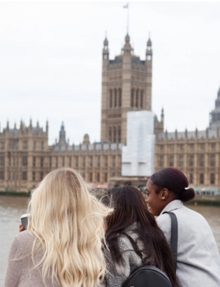 Students on a UK campus
